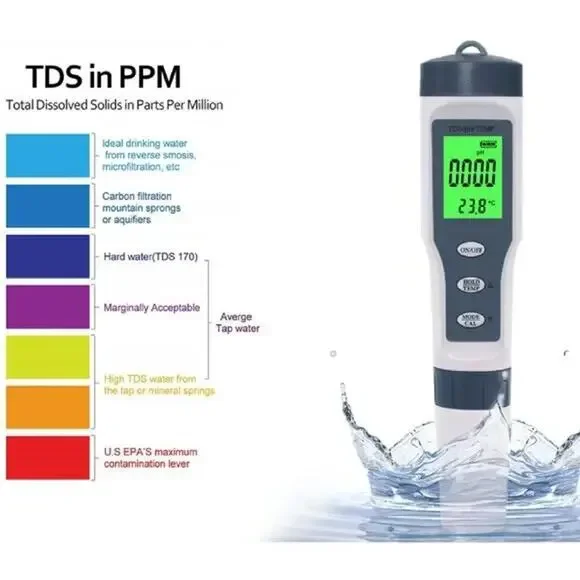 3 in 1 Digital PH Meter with ATC PH Tester, TDS/PH/Temperature Meter - Picture 2 of 6